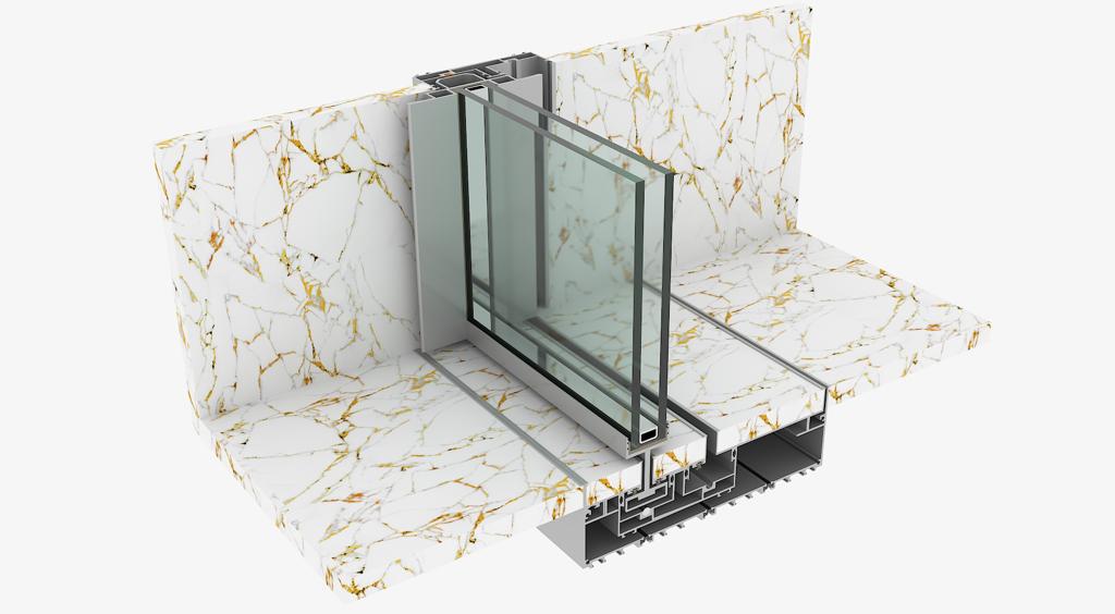 SAUC44 Oversize Panel Sliding Door System, Automation Ready, 500kg, 44mm Glass, Multipoint Security, Inline Glazing, Advanced Drainage, High Performance Aluminium Doors